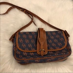 Dooney & Bourke Canvas/Leather Crossbody Purse